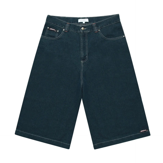 Yardsale Slub Denim Shorts (Navy) YARDSALE