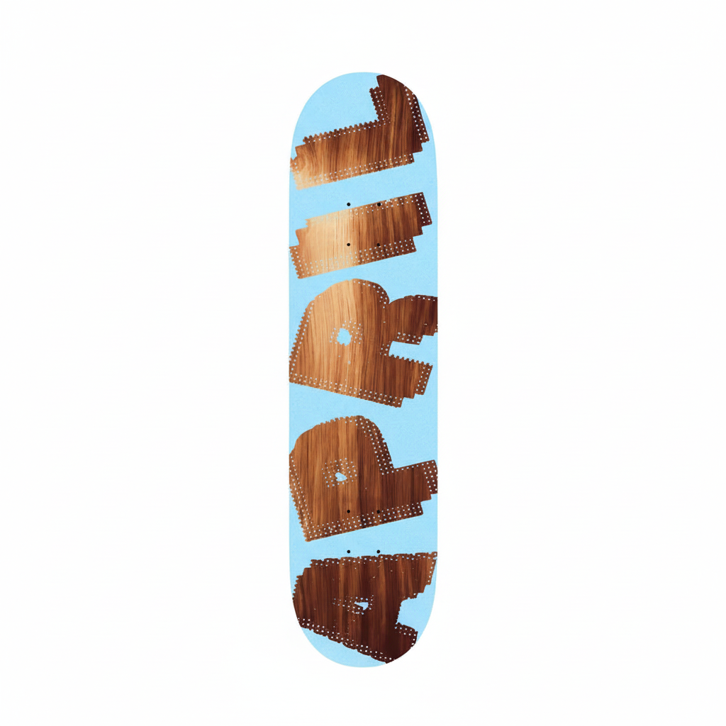 April AP HALFTONE - BROWN / LIGHT BLUE DECK APRIL skateboard