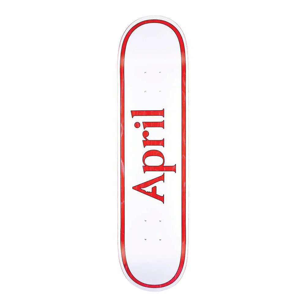 April skateboard AP white OG logo deck APRIL skateboard