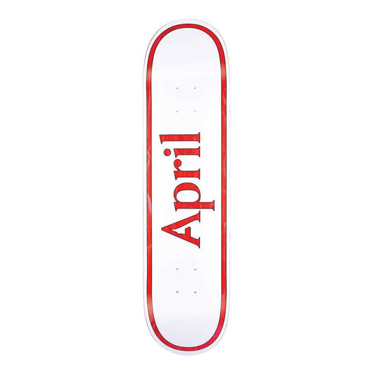 April skateboard AP white OG logo deck APRIL skateboard