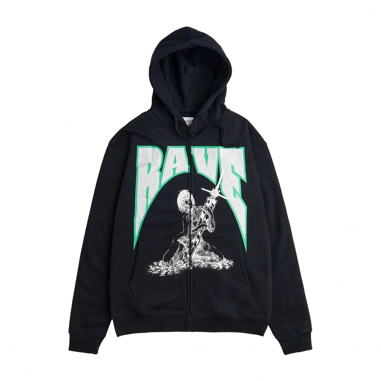 RAVE CASCA zip hoodie black RAVE