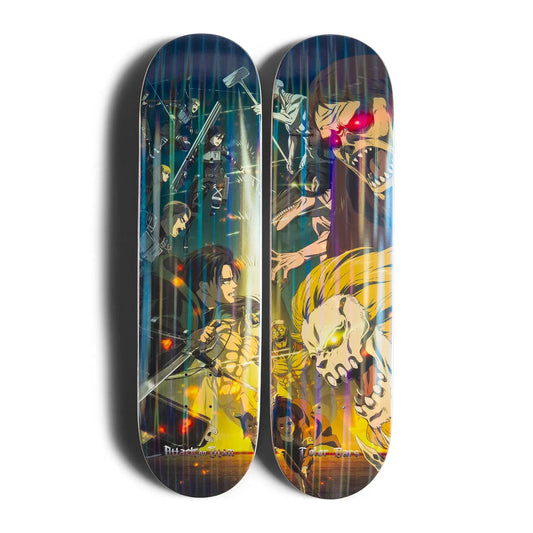Color Bars Battle Skateboard Set deck 8.375 Color Bars