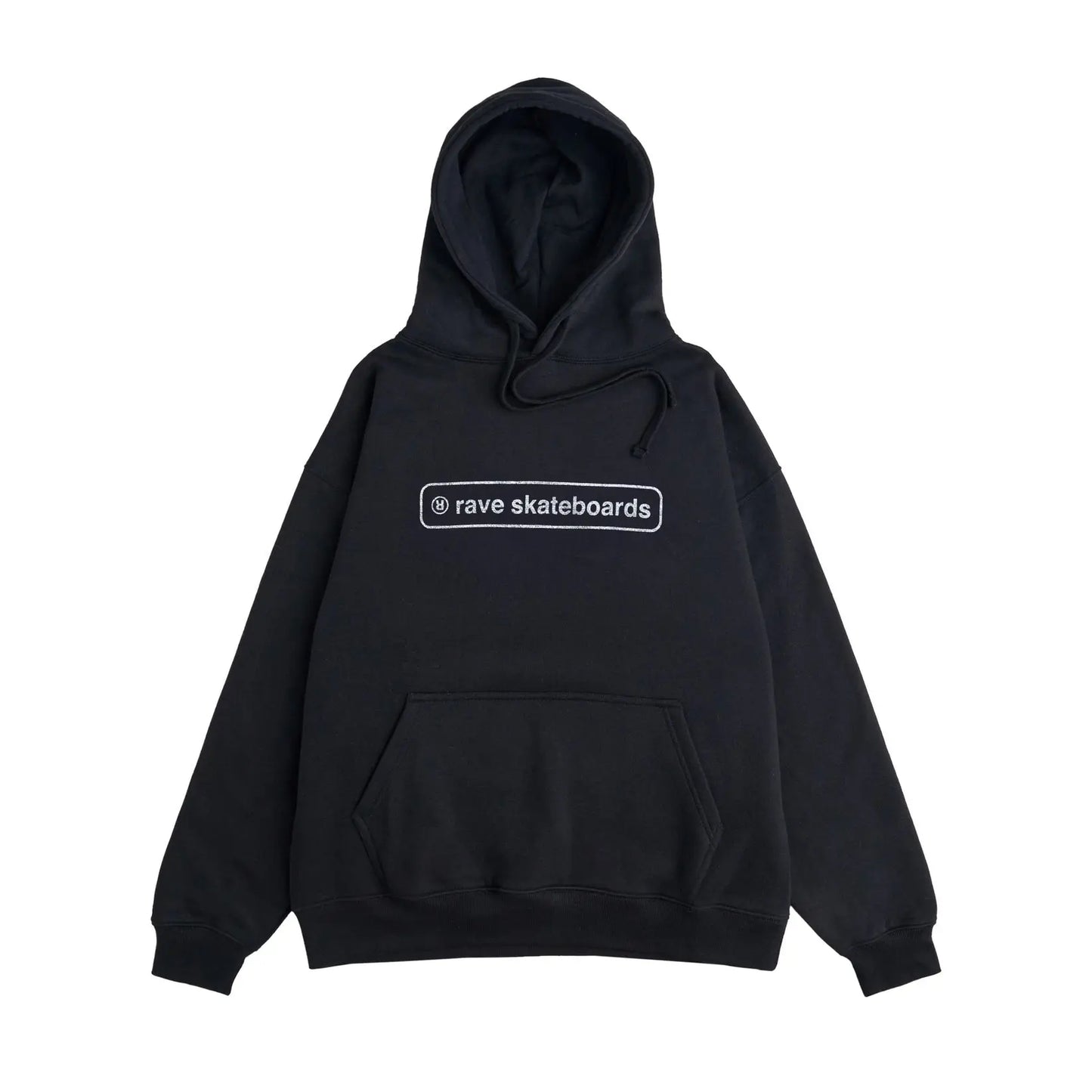 RAVE CORE LOGO hoodie black silver RAVE