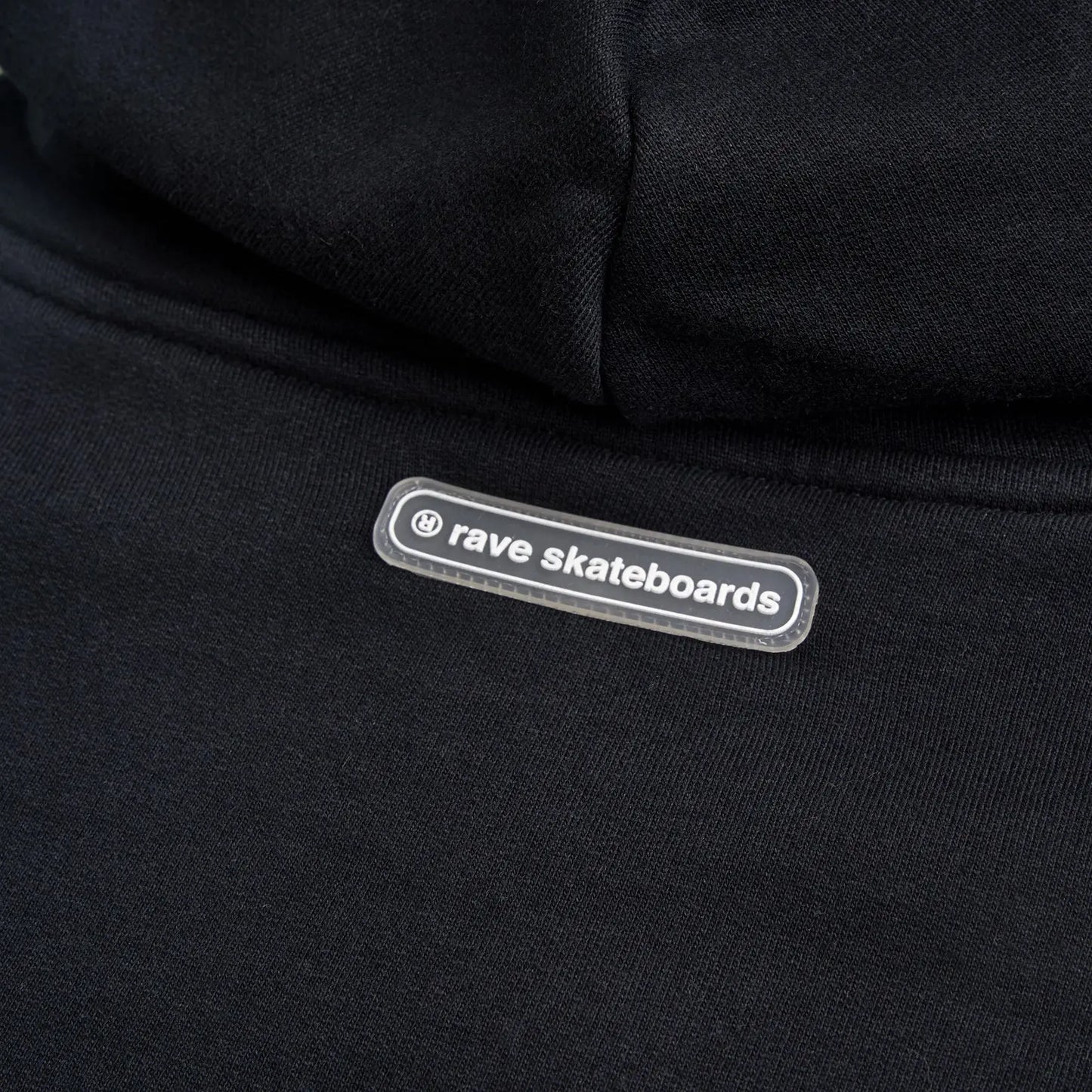RAVE CORE LOGO hoodie black silver RAVE