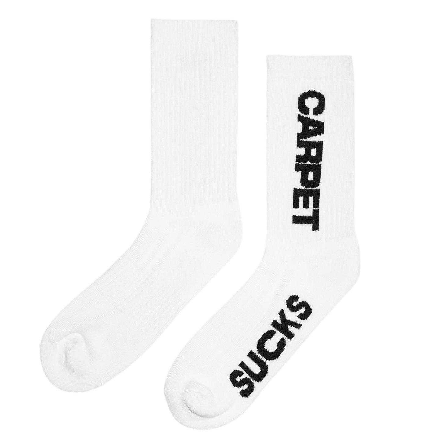 Carpet Sucks socks White Carpet