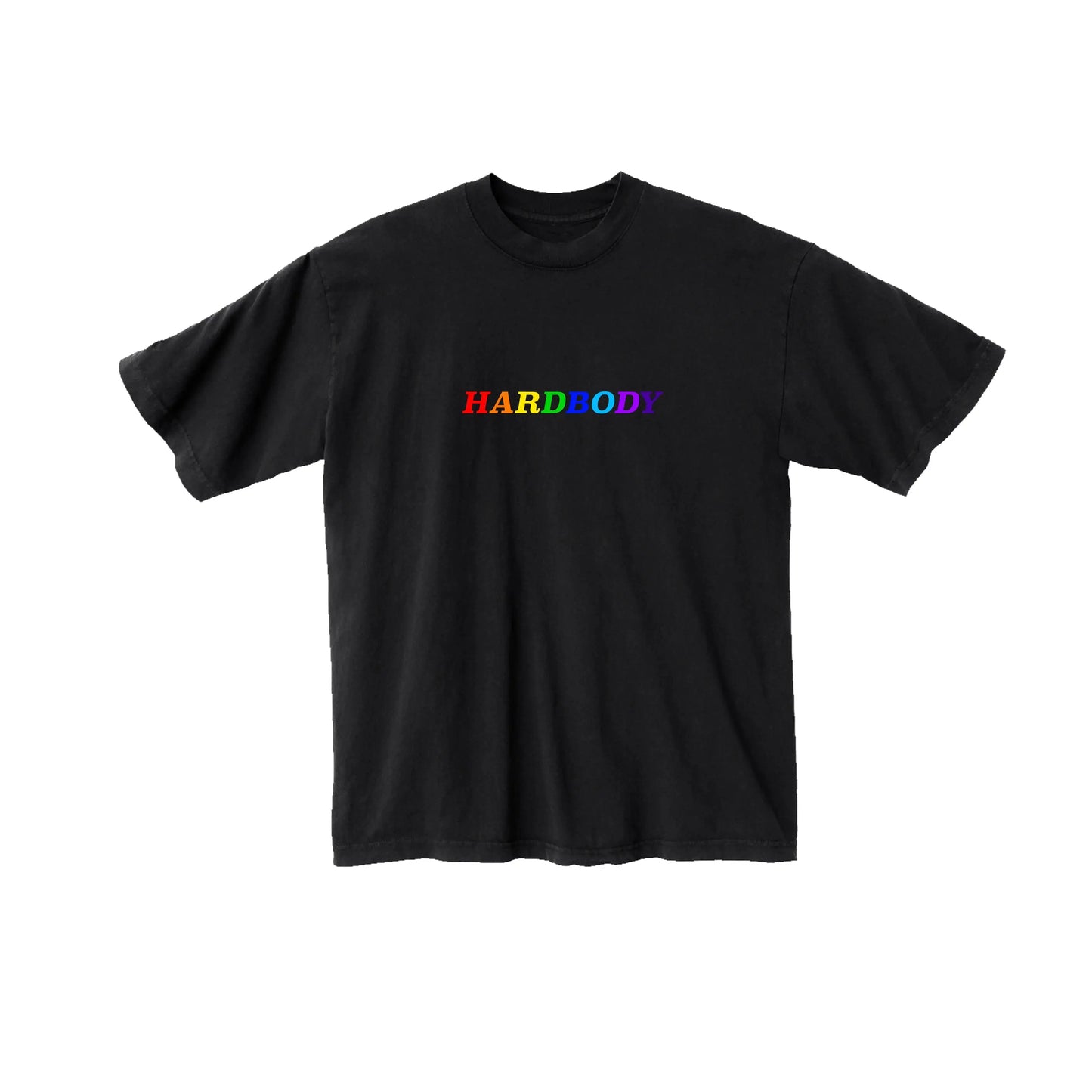 HARDBODY RAINBOW LOGO TEE BLACK Hardbody