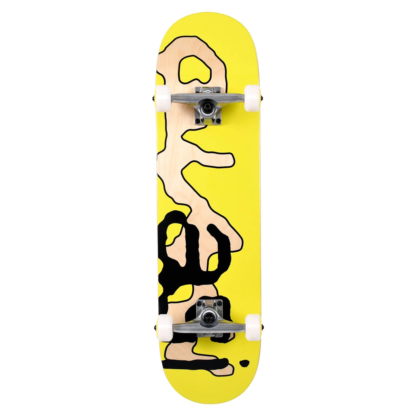Deck de skateboard Quasi Lowercase Complete de 8,25 pouces, planche de skateboard robuste avec graphismes colorés.