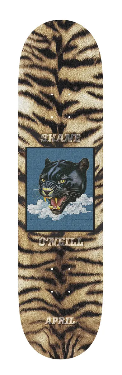 April SHANE O'NEILL LEOPARD DECK APRIL skateboard