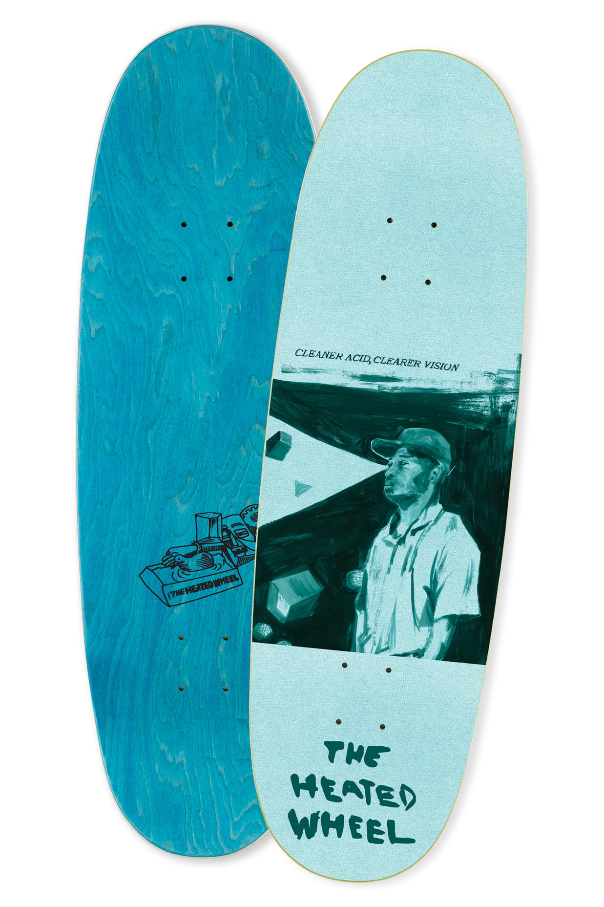 The Heated Wheels CLEANER ACID - 90's EGG SHAPE - 8.75 / 9.25