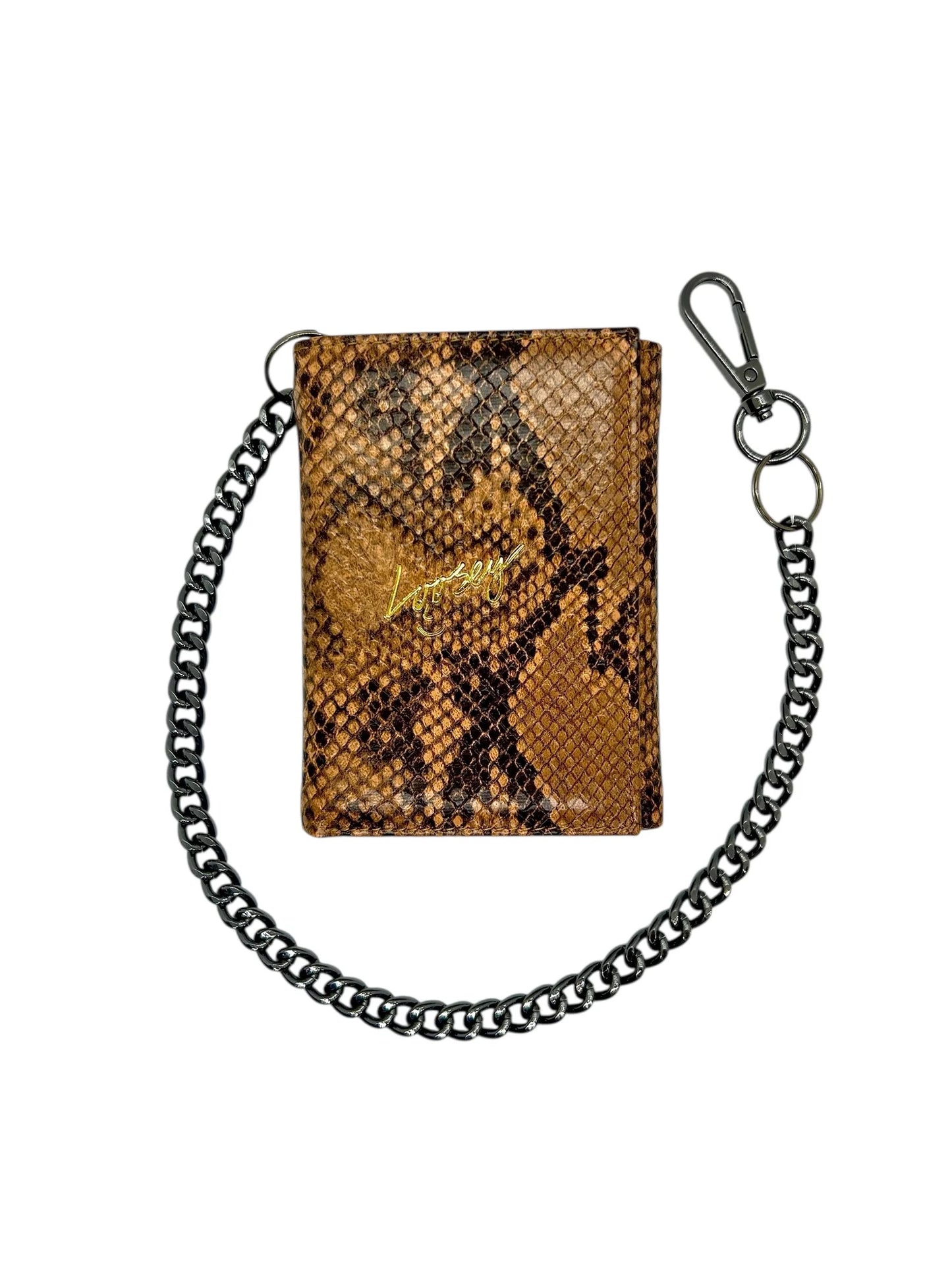 LOOSEY LOVE YOU Snake Skin Chain Gang brown