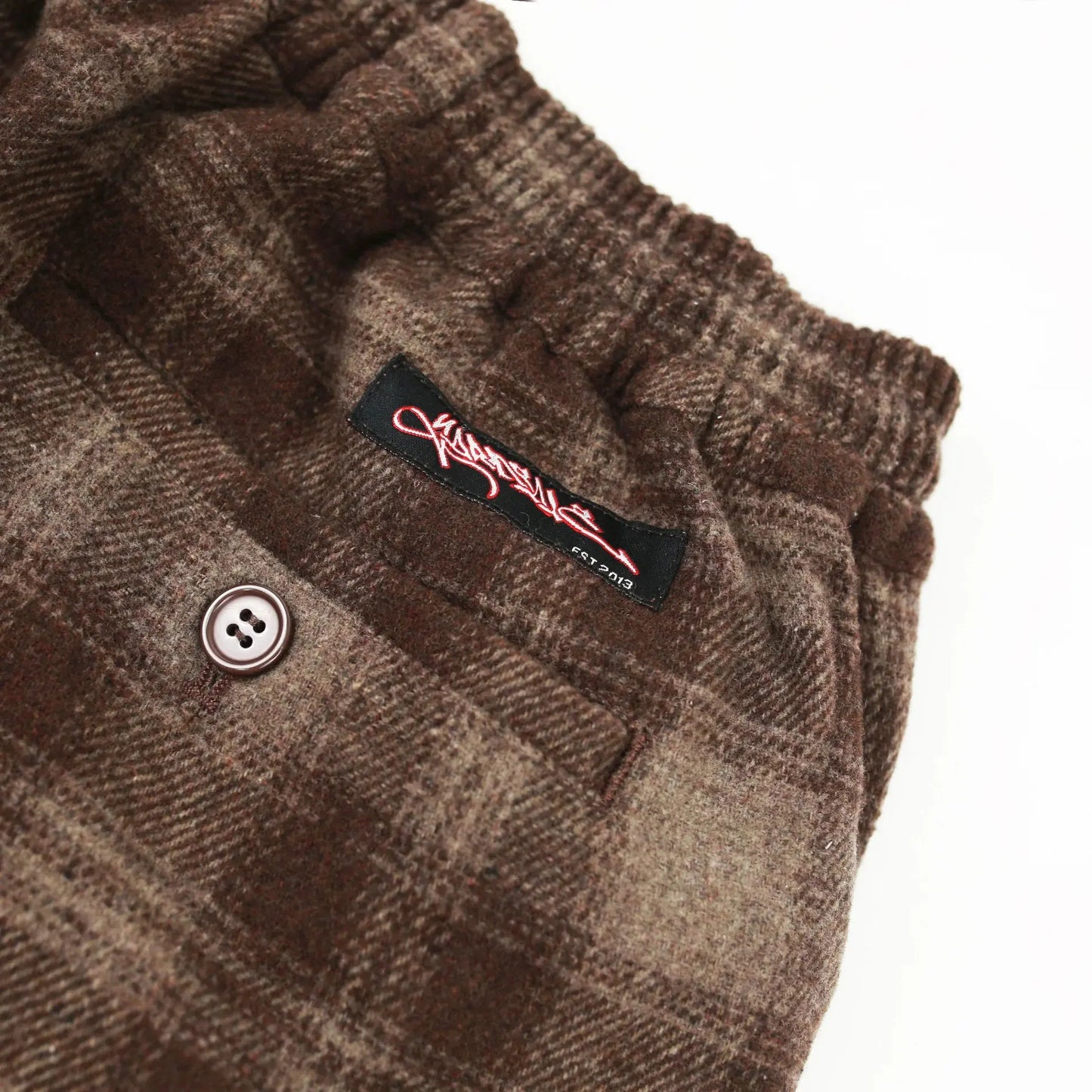 Yardsale Shoreline Plaid Shorts (Brown) YARDSALE
