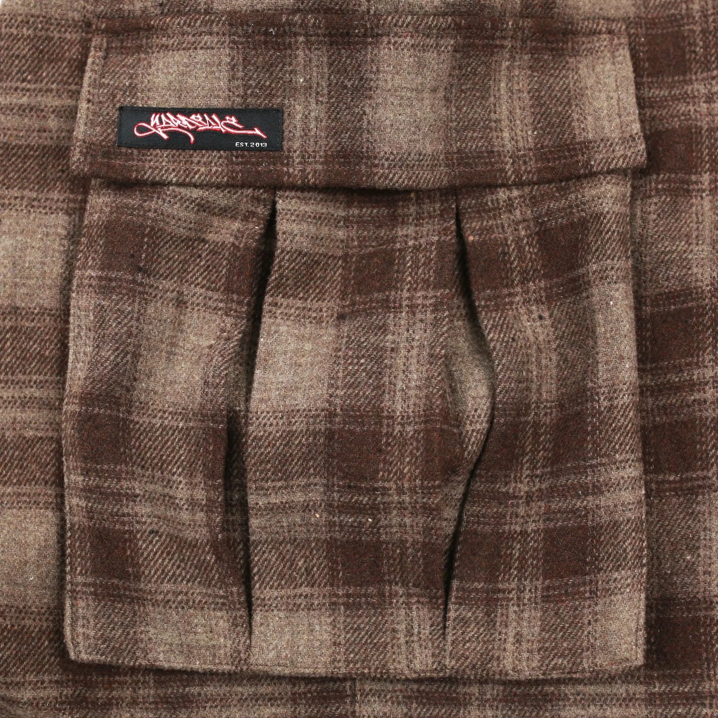 Yardsale Shoreline Plaid Shorts (Brown) YARDSALE