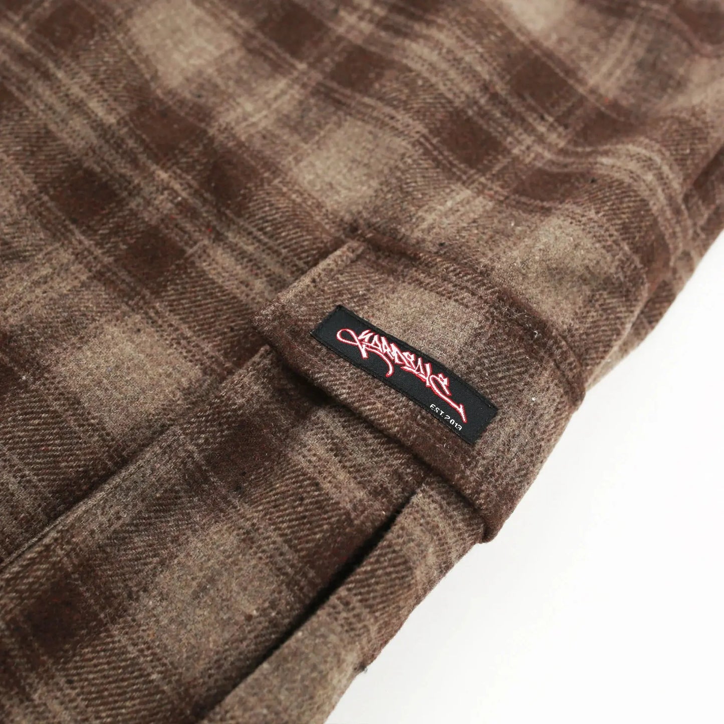 Yardsale Shoreline Plaid Shorts (Brown) YARDSALE