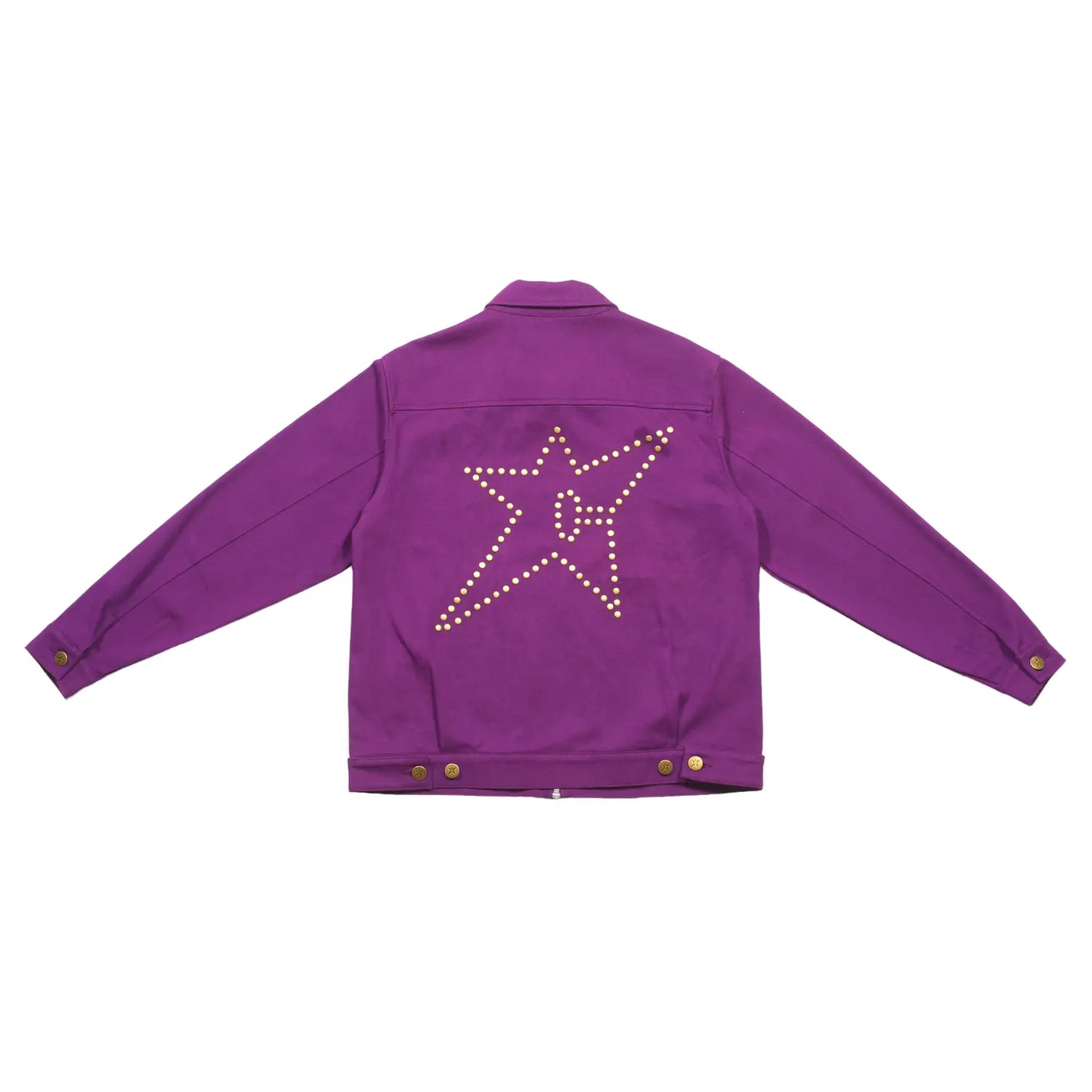 Carpet Co Studded Denim Jacket purple Carpet