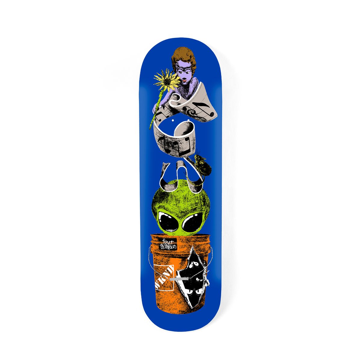 Deck de skateboard WKND VISITORS 8,38 pouces, modèle Trevor Thompson, graphique de visiteurs extraterrestres