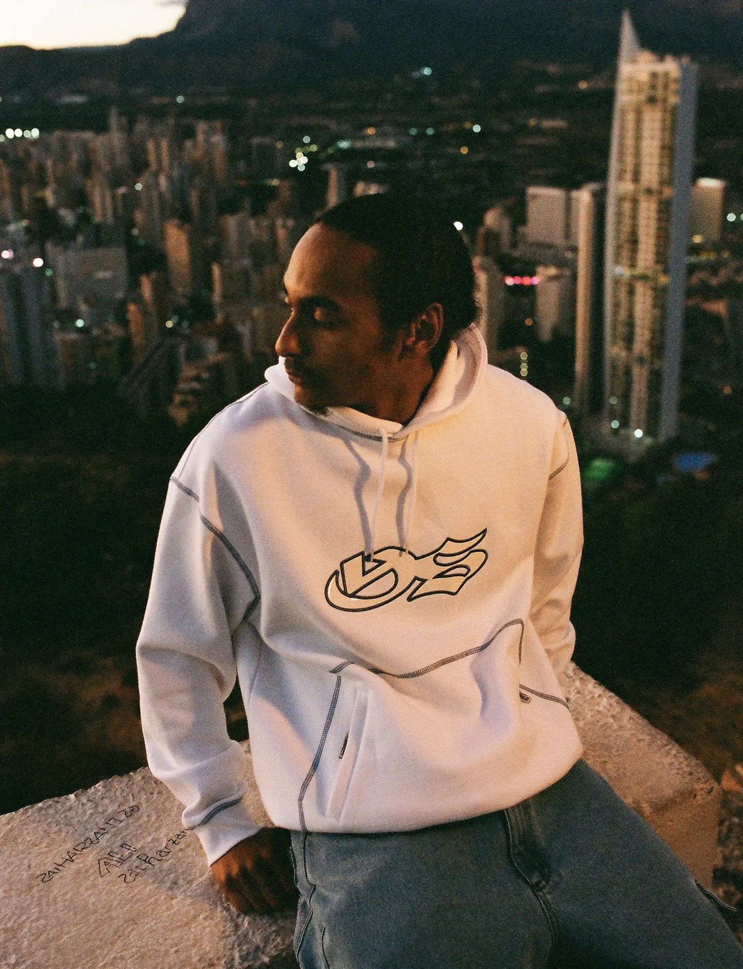 Yardsale YS Sport Contrast Hood (White/Blue) YARDSALE