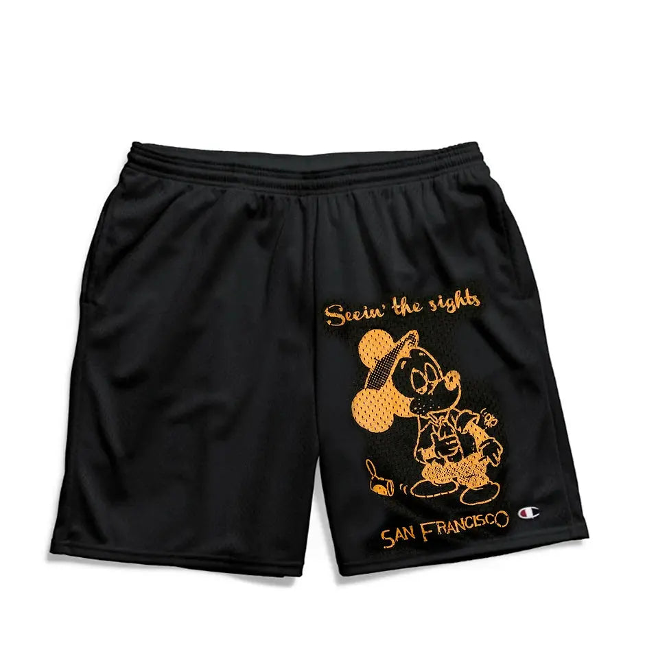 SNACK SEEIN THE SIGHTS SHORTS - BLACK SNACK