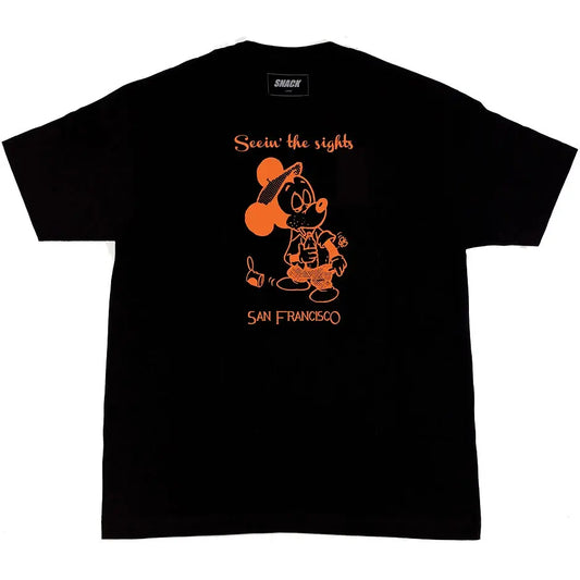 SNACK SEEIN THE SIGHTS TEE BLACK SNACK