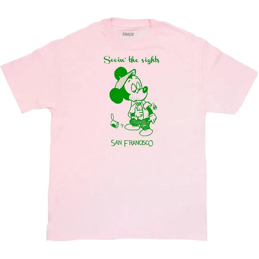 SNACK SEEIN THE SIGHTS TEE PINK SNACK