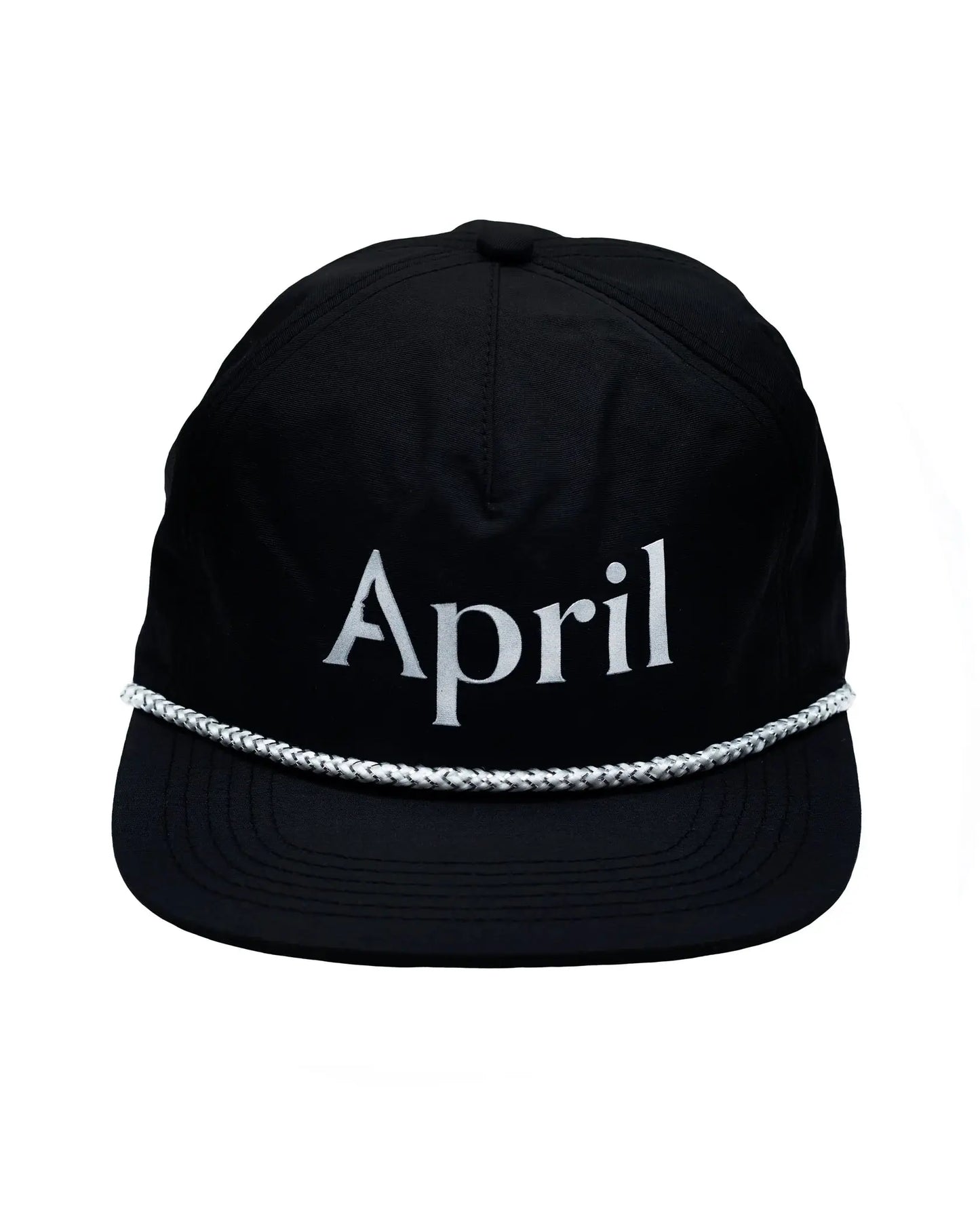 Casquette APRIL skateboards Chrome logo noir