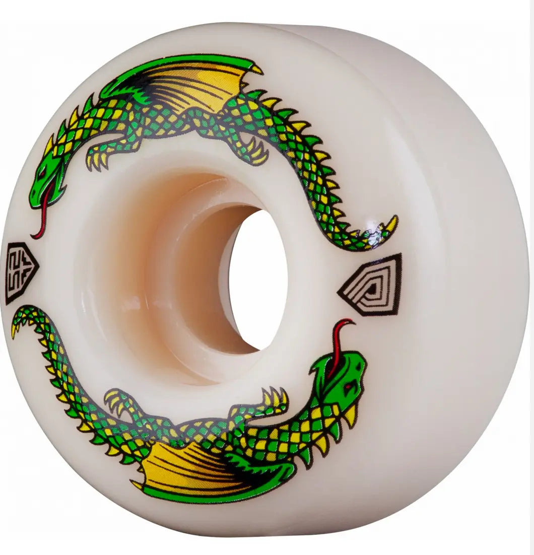 Powell Peralta 93A DF Green Dragon V1 52mm White POWELL