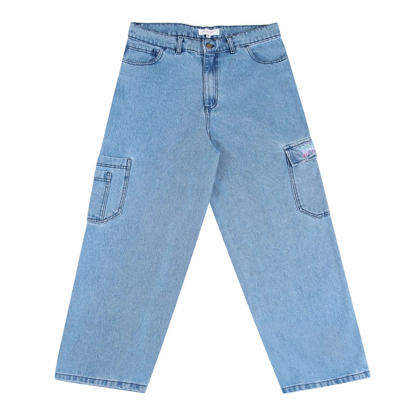 Yardsale Dreamscape Denim Cargos (Denim) YARDSALE