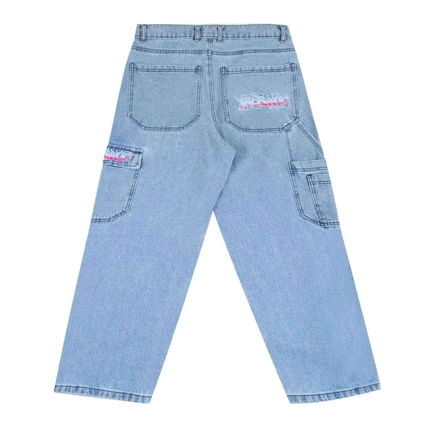 Yardsale Dreamscape Denim Cargos (Denim) YARDSALE