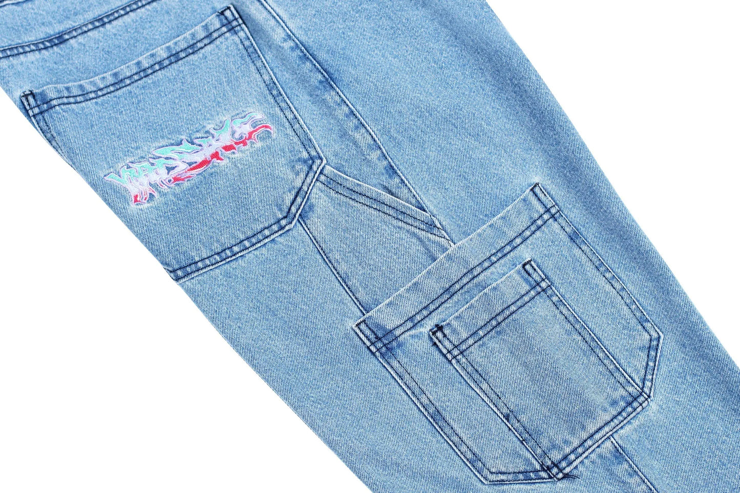 Yardsale Dreamscape Denim Cargos (Denim) YARDSALE