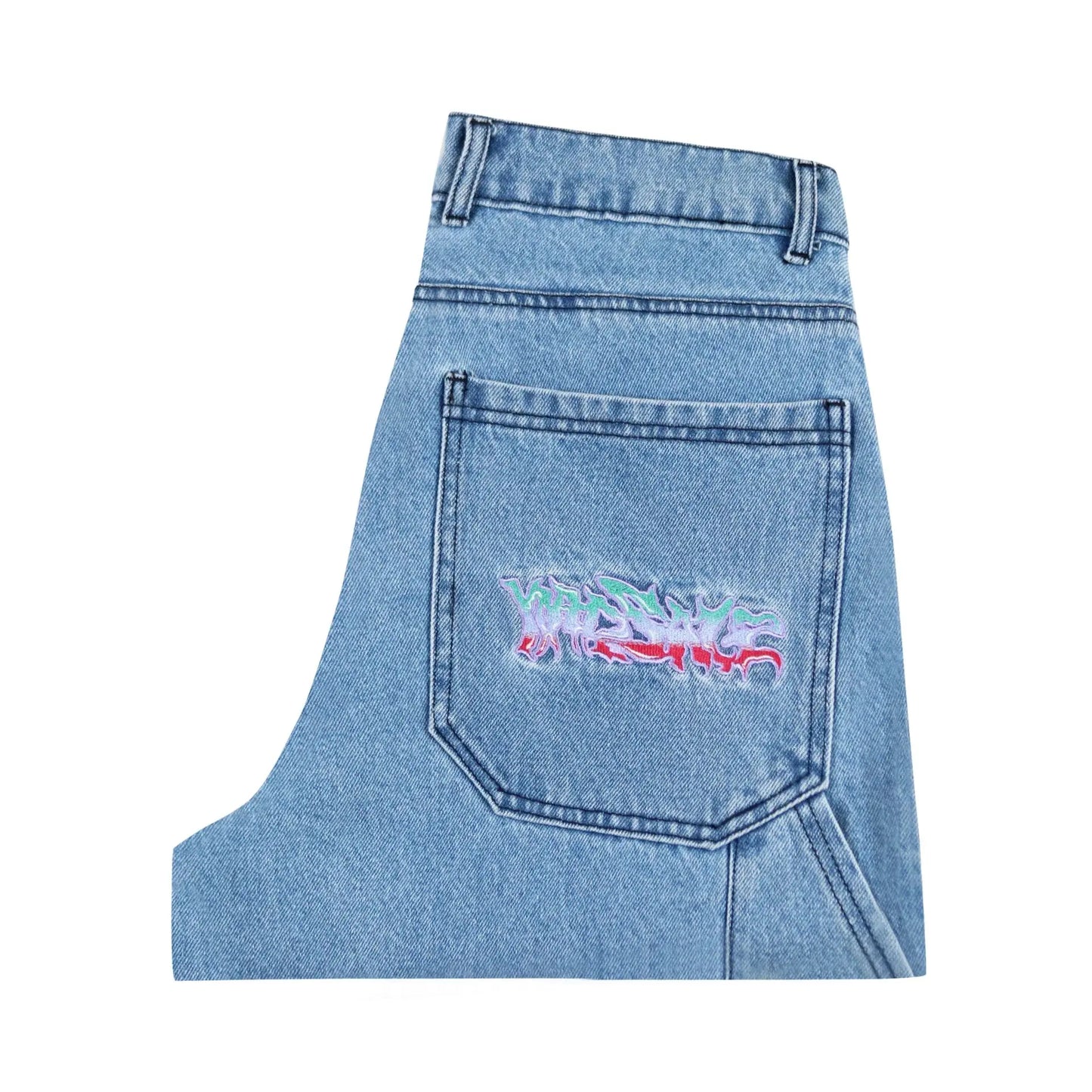 Yardsale Dreamscape Denim Cargos (Denim) YARDSALE