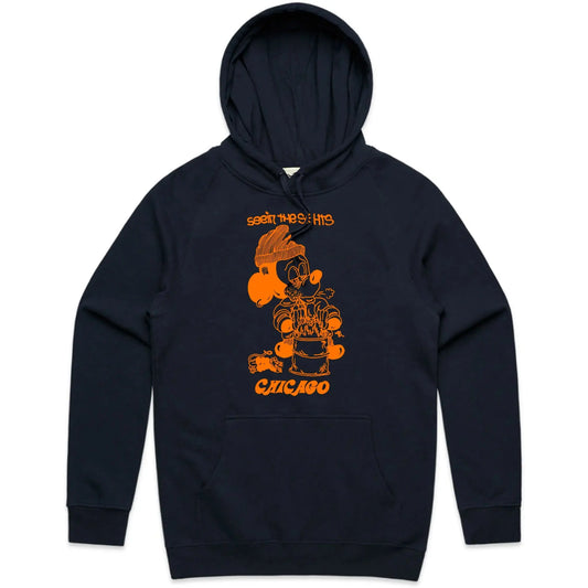 SNACK SIGHTS CHICAGO HOODIE NAVY SNACK