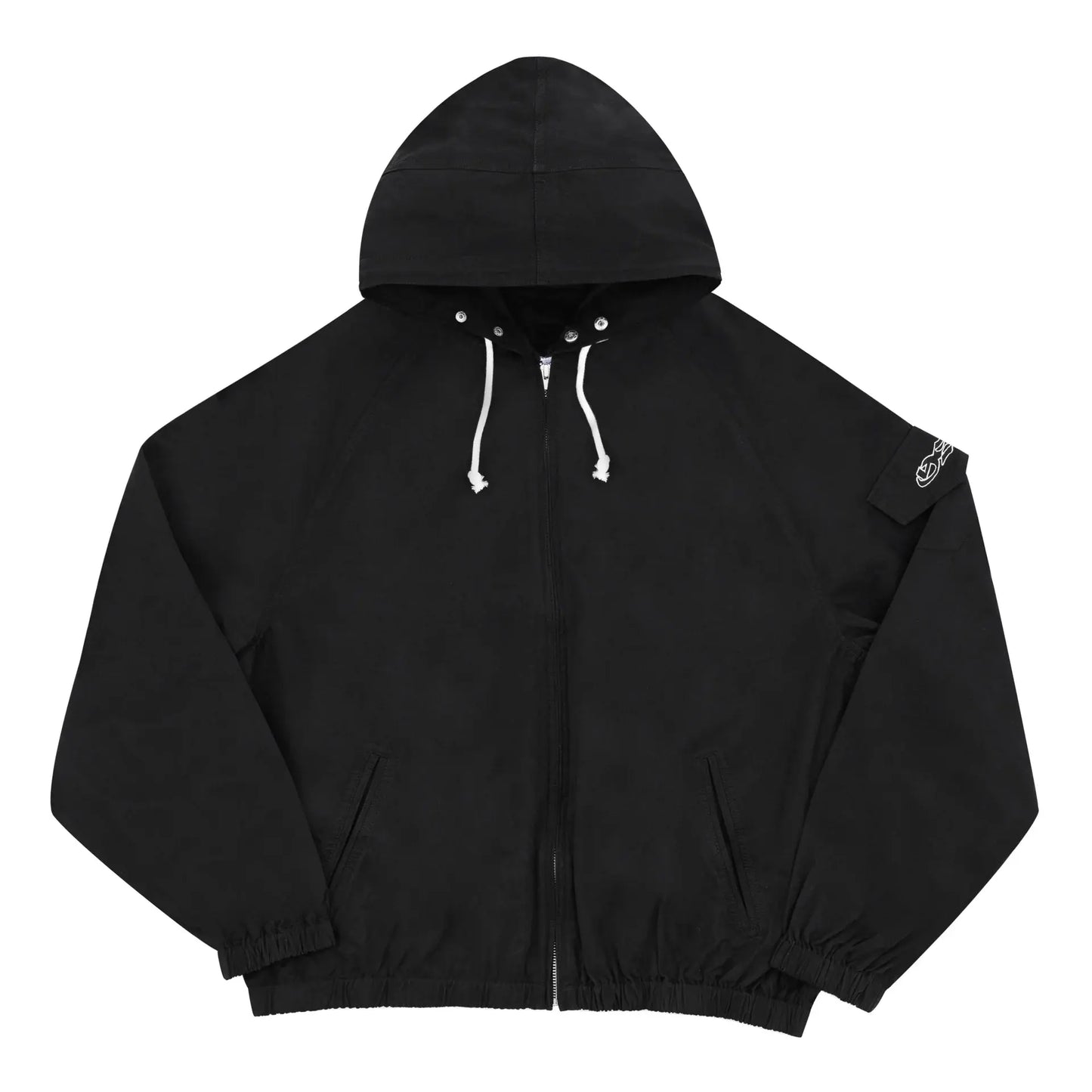 Yardsale Sunscript Hooded Jacket (Washed Black) YARDSALE