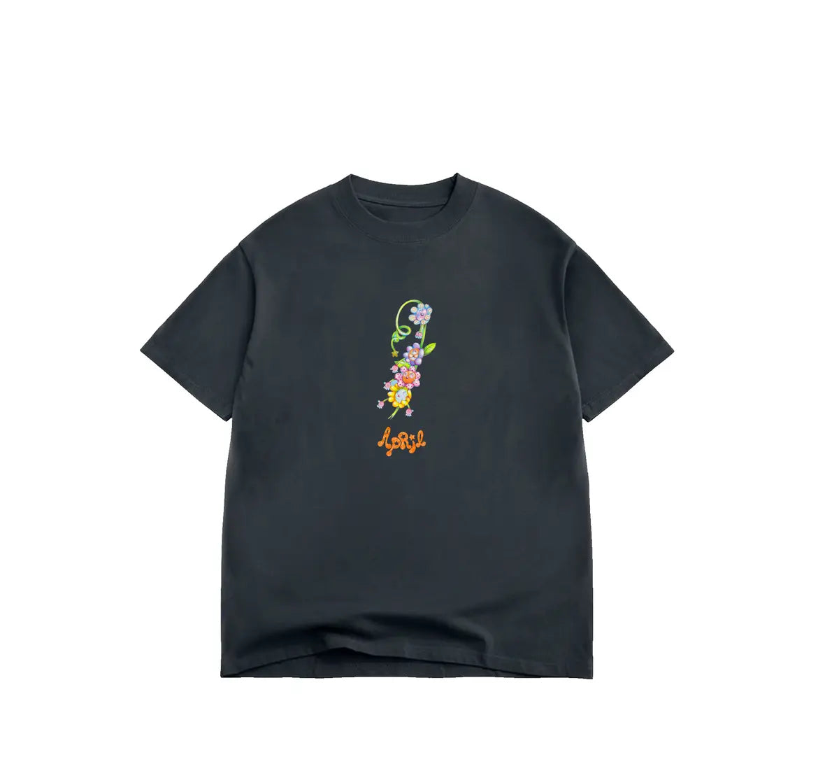 April Rayssa by Ema Gaspar Tee Vintage Black APRIL skateboard