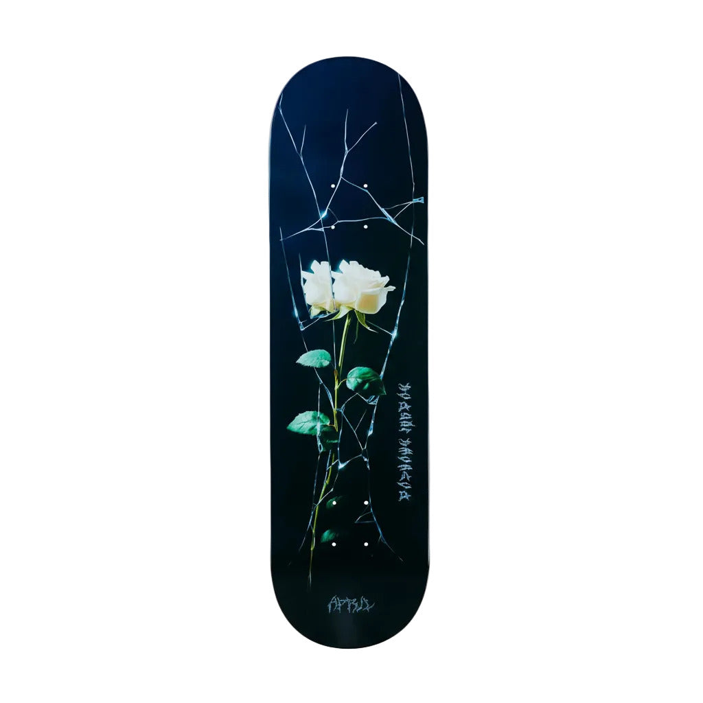 Planche de skate APRIL DASHAWN JORDAN - CRACKED ROSE, deck de skateboard robuste avec design artistique en rose cassé.