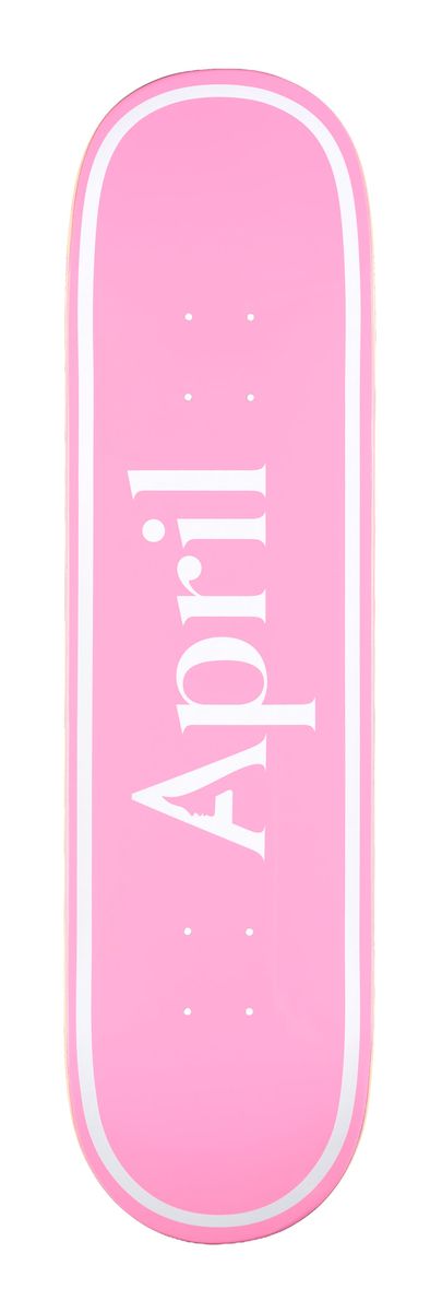 April APRIL OG LOGO - WHITE PINK
