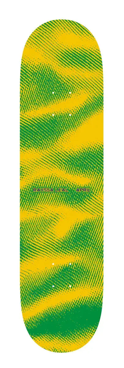 Planche de skateboard APRIL RAYSSA LEAL - STATIC, deck de skate professionnel avec design graphique distinctif.