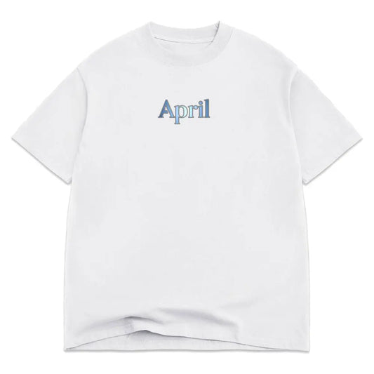 April skateboards -Gradient-Tee white APRIL skateboard