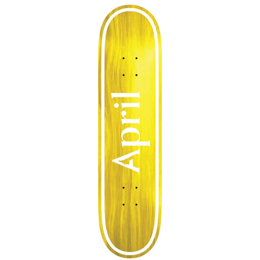 APRIL OG LOGO YELLOW APRIL skateboard