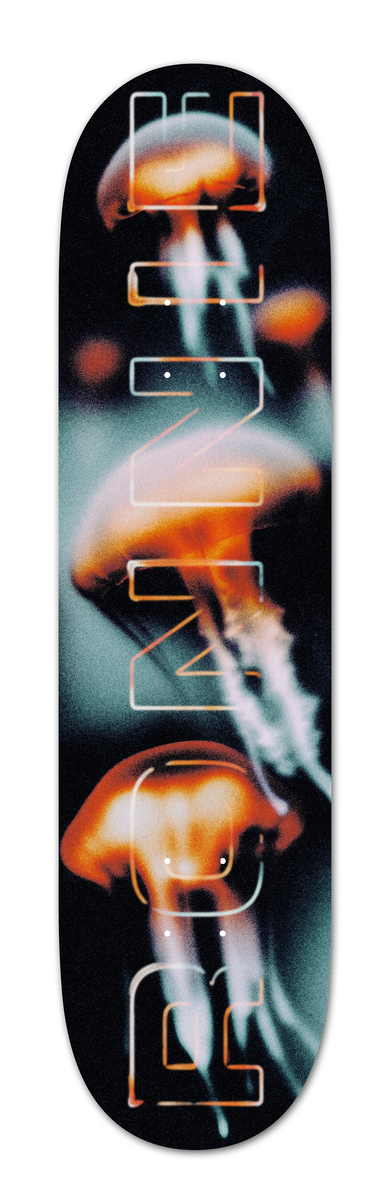 Planche de skateboard APRIL RONNIE KESSNER BIOLUME, deck de skateboard avec design artistique visible en image.