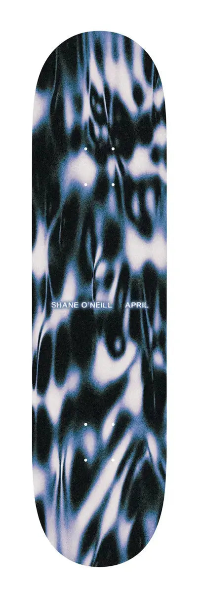 Planche de skateboard APRIL SHANE O'NEILL LIQUID avec design coloré, vue de face, pour skateboard de style street et freestyle.