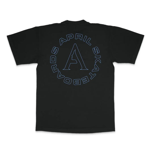 April FULL CIRCLE TEE - Black APRIL skateboard