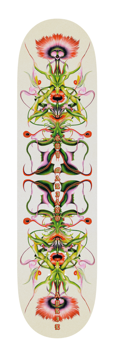 Deck de skateboard APRIL Guy Mariano - Complex, en bois, avec graphique coloré, pour pratique du skateboarding.