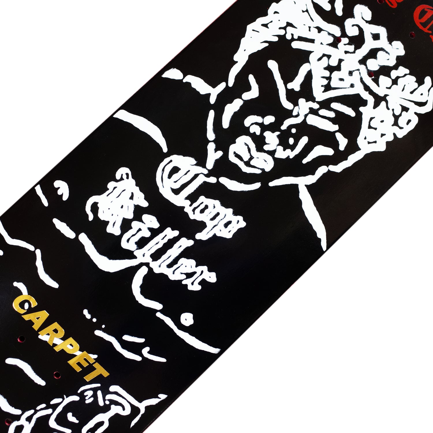 Plateau de skateboard Carpet Body Count Deck 8.25, planche en bois pour skateboard avec design graphique.