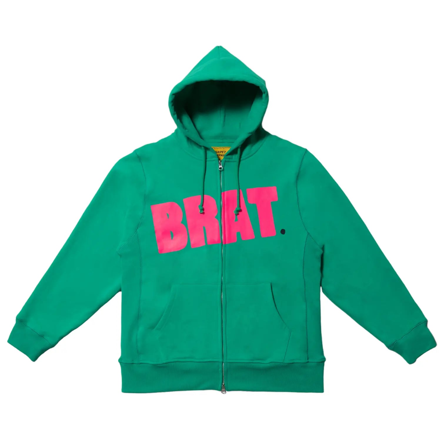 Carpet BRAT Logo Zip Hoodie Hulk green Carpet