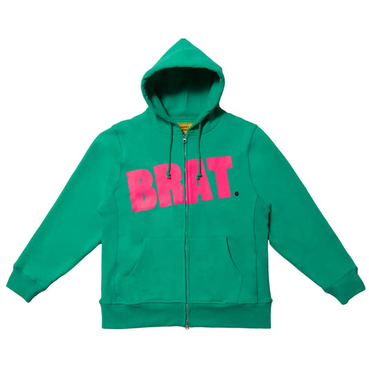 Carpet BRAT Logo Zip Hoodie Hulk green Carpet