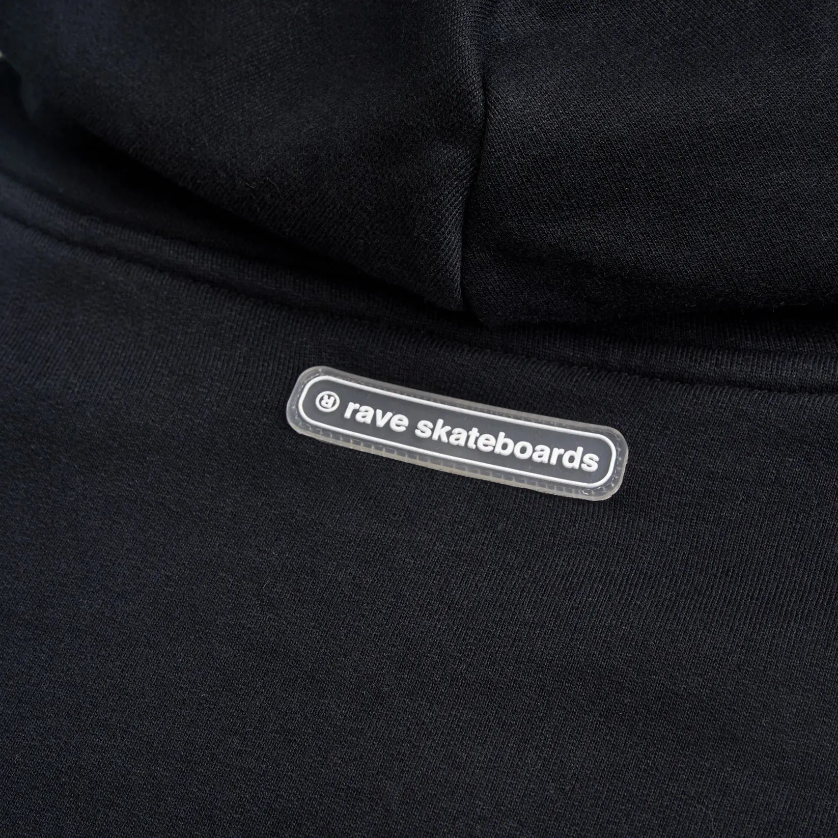 RAVE CORE LOGO hoodie black silver RAVE