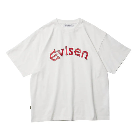 EVISEN / ROUND LOGO T SHIRT white Evisen