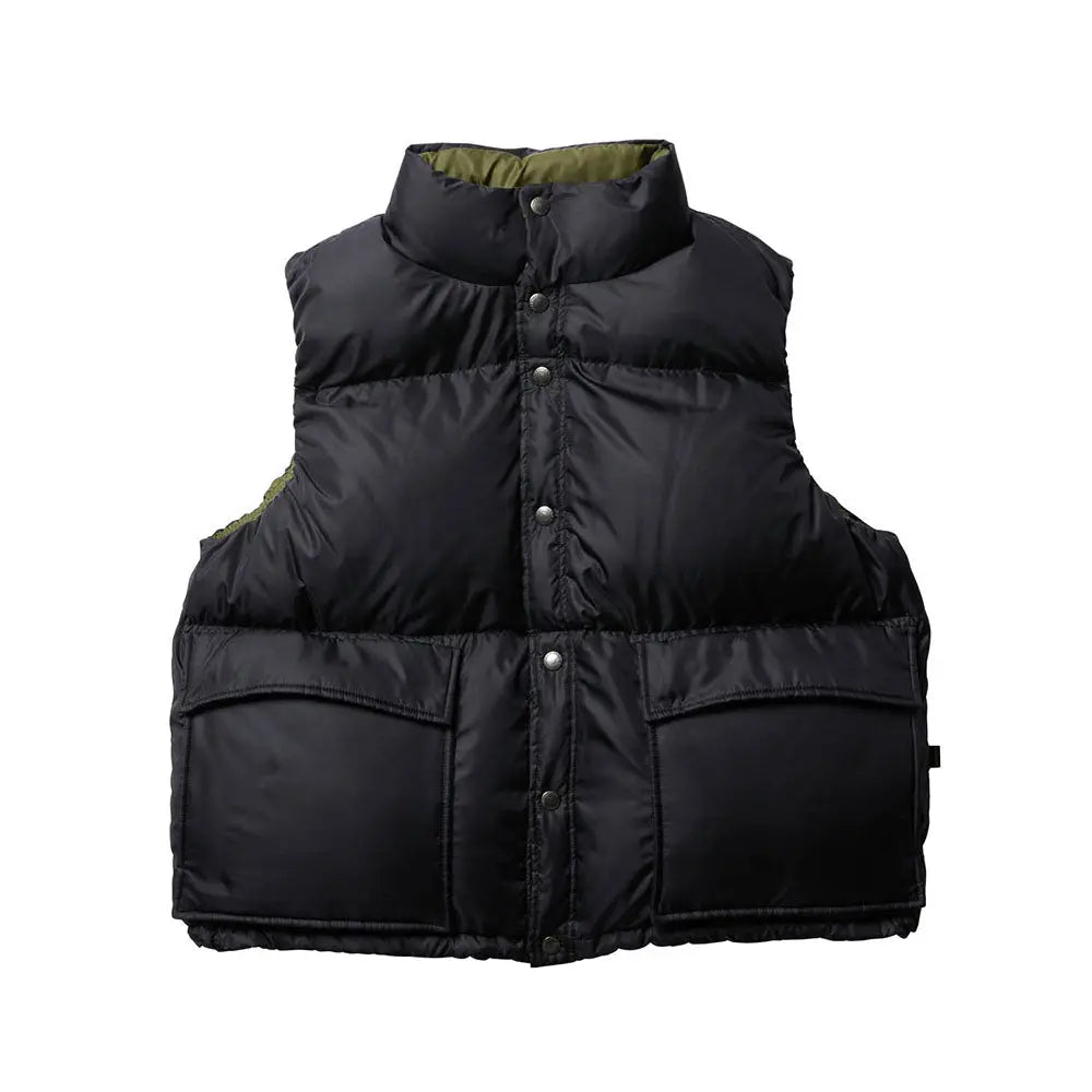 Evisen skateboards / Fuji reversible down jacket black/olive Evisen