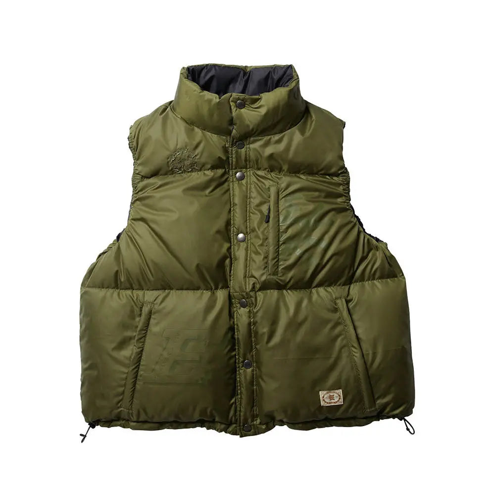 Evisen skateboards / Fuji reversible down jacket black/olive Evisen