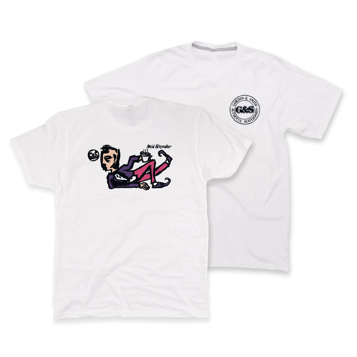 G&S - COFFEE BREAK PREMIUM T-SHIRT - WHITE