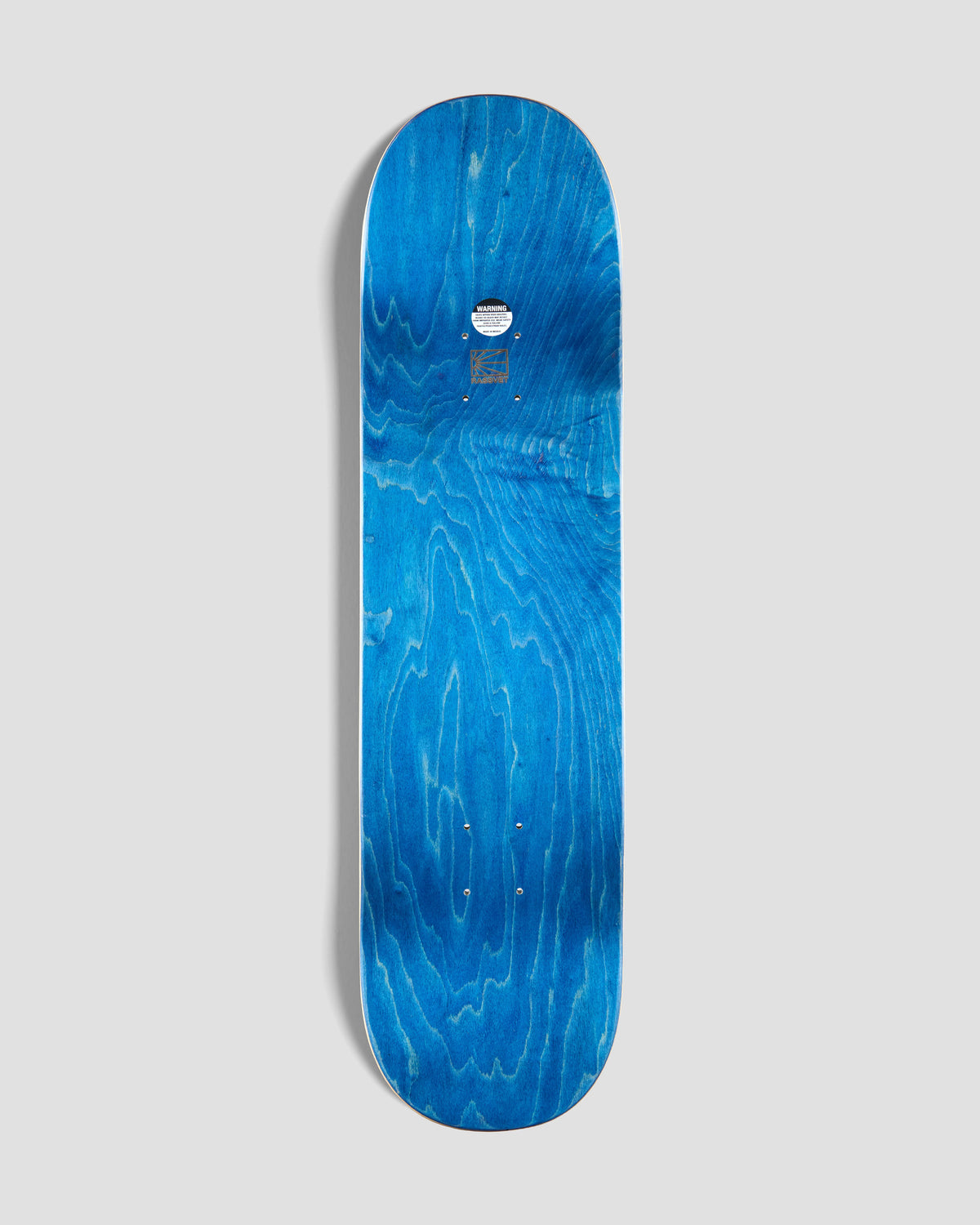 Planche de skateboard RASSVET unisexe Gilette Board en bois de 8,25 pouces, couleur jaune, vue de face.